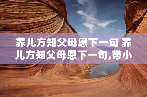 养儿方知父母恩下一句 养儿方知父母恩下一句,带小孩快要快要困死了