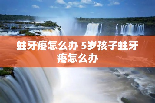 蛀牙疼怎么办 5岁孩子蛀牙疼怎么办