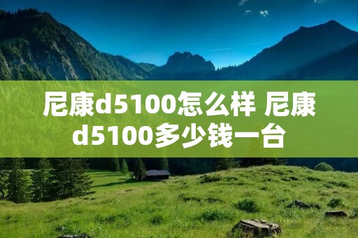 尼康d5100怎么样 尼康d5100多少钱一台