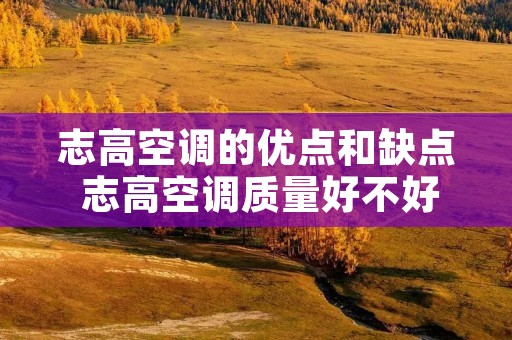 志高空调的优点和缺点 志高空调质量好不好
