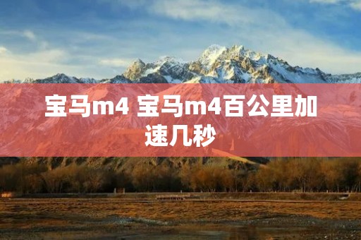 宝马m4 宝马m4百公里加速几秒 宝马m4 宝马m4百公里加速几秒