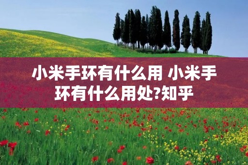 小米手环有什么用 小米手环有什么用处?知乎 小米手环有什么用 小米手环有什么用处?知乎
