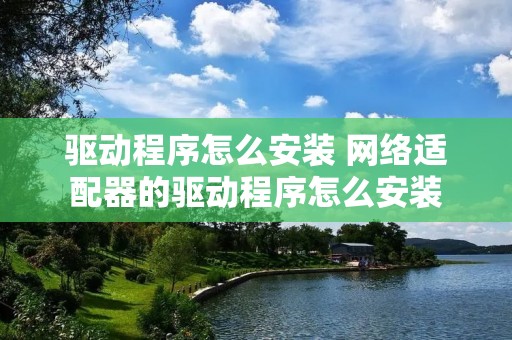 驱动程序怎么安装 网络适配器的驱动程序怎么安装