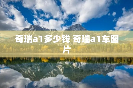奇瑞a1多少钱 奇瑞a1车图片