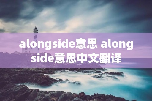 alongside意思 alongside意思中文翻译