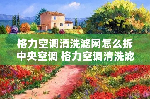 格力空调清洗滤网怎么拆中央空调 格力空调清洗滤网怎么拆中央空调视频