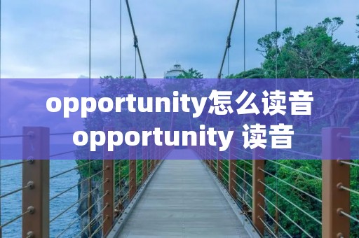opportunity怎么读音 opportunity 读音 opportunity怎么读音 opportunity 读音