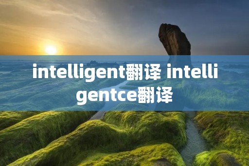 intelligent翻译 intelligentce翻译