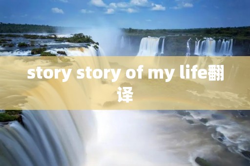 story story of my life翻译 story story of my life翻译