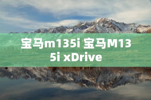 宝马m135i 宝马M135i xDrive