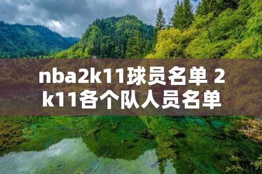 nba2k11球员名单 2k11各个队人员名单 nba2k11球员名单 2k11各个队人员名单