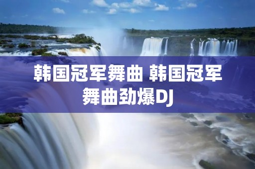 韩国冠军舞曲 韩国冠军舞曲劲爆DJ 韩国冠军舞曲 韩国冠军舞曲劲爆DJ