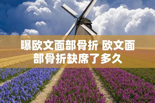 曝欧文面部骨折 欧文面部骨折缺席了多久