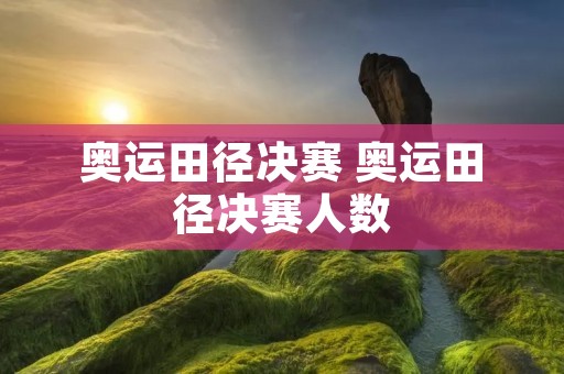奥运田径决赛 奥运田径决赛人数