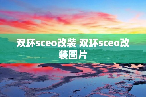 双环sceo改装 双环sceo改装图片
