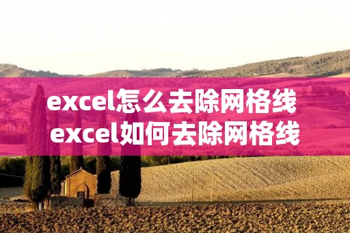 excel怎么去除网格线 excel如何去除网格线 excel怎么去除网格线 excel如何去除网格线