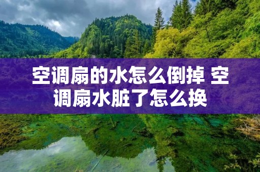 空调扇的水怎么倒掉 空调扇水脏了怎么换