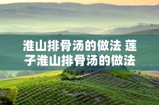 淮山排骨汤的做法 莲子淮山排骨汤的做法 淮山排骨汤的做法 莲子淮山排骨汤的做法