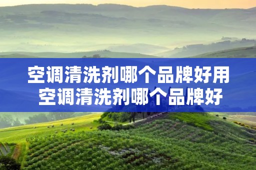 空调清洗剂哪个品牌好用 空调清洗剂哪个品牌好用又便宜