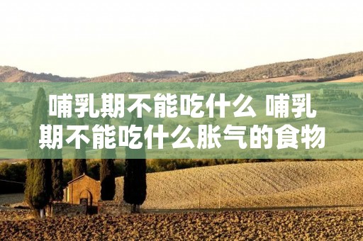 哺乳期不能吃什么 哺乳期不能吃什么胀气的食物 哺乳期不能吃什么 哺乳期不能吃什么胀气的食物