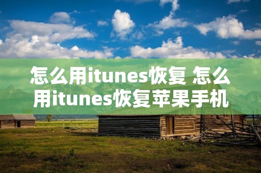 怎么用itunes恢复 怎么用itunes恢复苹果手机
