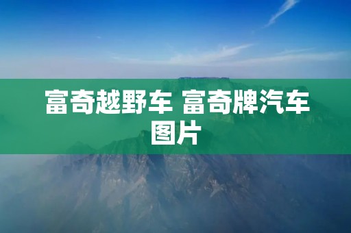 富奇越野车 富奇牌汽车图片 富奇越野车 富奇牌汽车图片