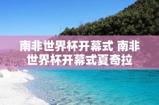 南非世界杯开幕式 南非世界杯开幕式夏奇拉