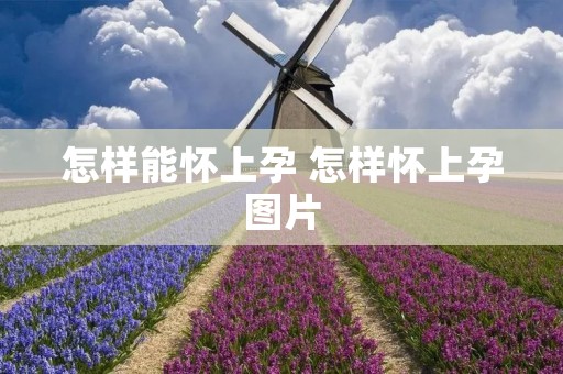 怎样能怀上孕 怎样怀上孕图片 怎样能怀上孕 怎样怀上孕图片