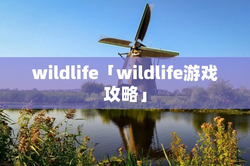 wildlife「wildlife游戏攻略」