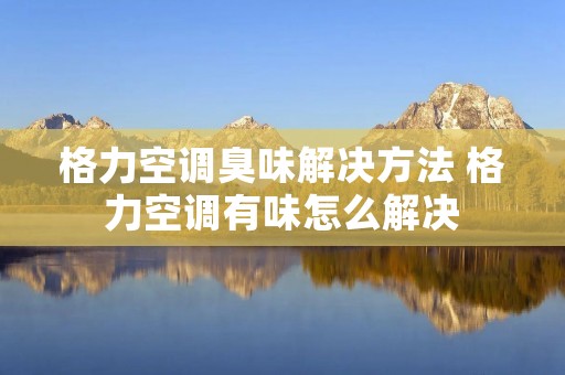 格力空调臭味解决方法 格力空调有味怎么解决
