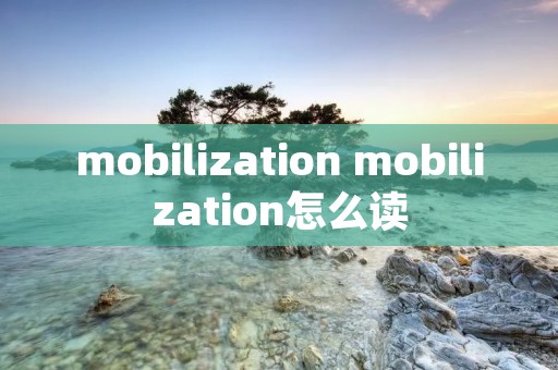 mobilization mobilization怎么读