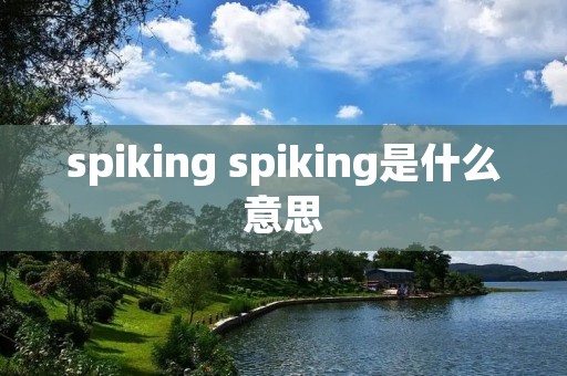 spiking spiking是什么意思