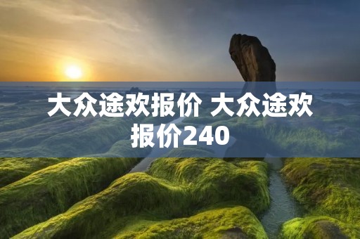 大众途欢报价 大众途欢报价240 大众途欢报价 大众途欢报价240