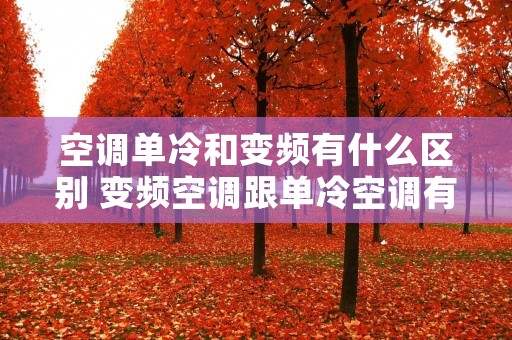 空调单冷和变频有什么区别 变频空调跟单冷空调有什么区别