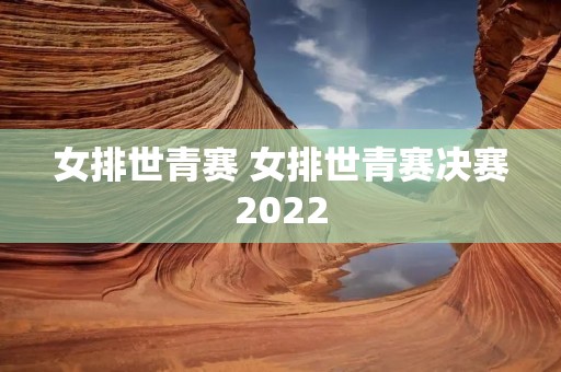 女排世青赛 女排世青赛决赛2022