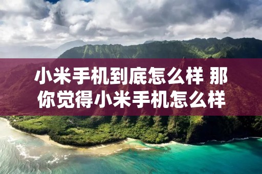 小米手机到底怎么样 那你觉得小米手机怎么样 小米手机到底怎么样 那你觉得小米手机怎么样