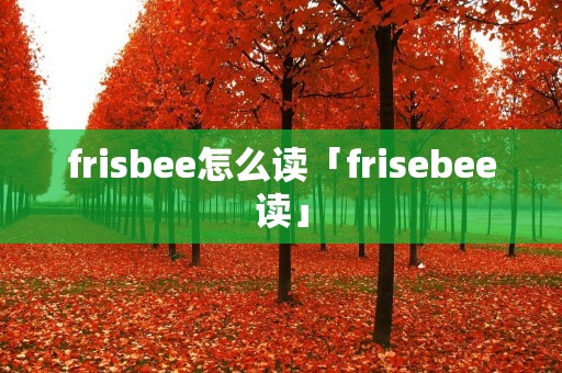 fri**ee怎么读「frisebee读」 fri**ee怎么读「frisebee读」