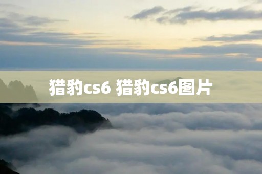 猎豹cs6 猎豹cs6图片 猎豹cs6 猎豹cs6图片