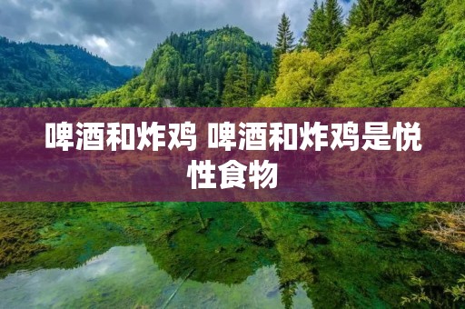 啤酒和炸鸡 啤酒和炸鸡是悦性食物