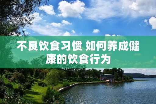 不良饮食习惯 如何养成健康的饮食行为 不良饮食习惯 如何养成健康的饮食行为