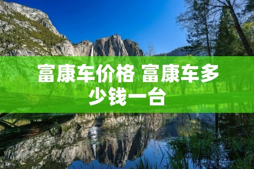 富康车价格 富康车多少钱一台