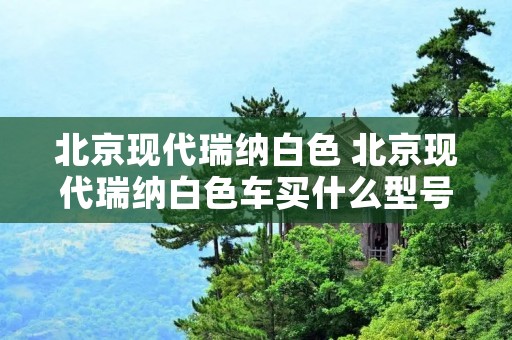 北京现代瑞纳白色 北京现代瑞纳白色车买什么型号的漆