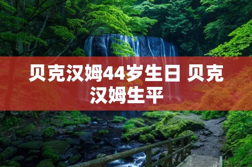 贝克汉姆44岁生日 贝克汉姆生平 贝克汉姆44岁生日 贝克汉姆生平