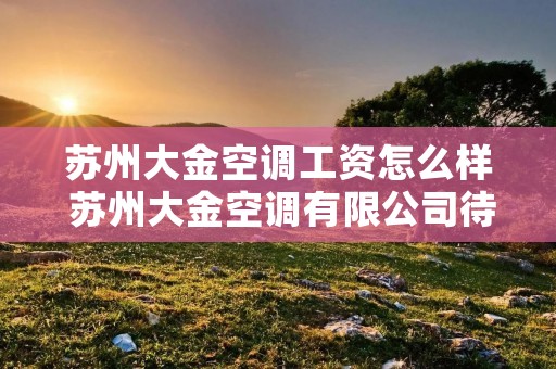 苏州大金空调工资怎么样 苏州大金空调有限公司待遇 苏州大金空调工资怎么样 苏州大金空调有限公司待遇