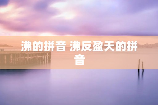 沸的拼音 沸反盈天的拼音