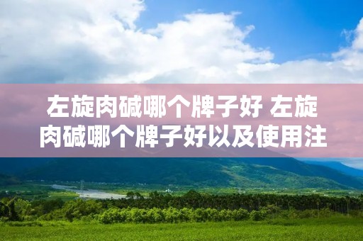 左旋肉碱哪个牌子好 左旋肉碱哪个牌子好以及使用注意事项 左旋肉碱哪个牌子好 左旋肉碱哪个牌子好以及使用注意事项