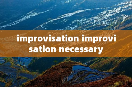 improvisation improvisation necessary improvisation improvisation necessary