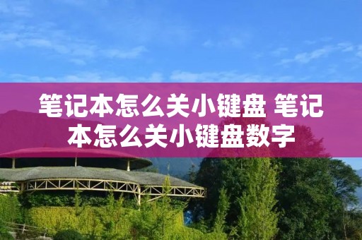笔记本怎么关小键盘 笔记本怎么关小键盘数字 笔记本怎么关小键盘 笔记本怎么关小键盘数字