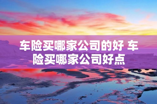 车险买哪家公司的好 车险买哪家公司好点