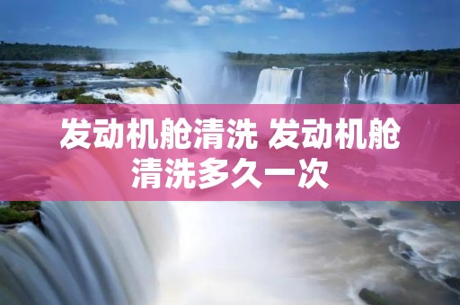 发动机舱清洗 发动机舱清洗多久一次 发动机舱清洗 发动机舱清洗多久一次